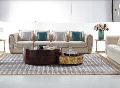 Sofa set 3+2+1 seater set design sofas upholstered couches modern textile relax